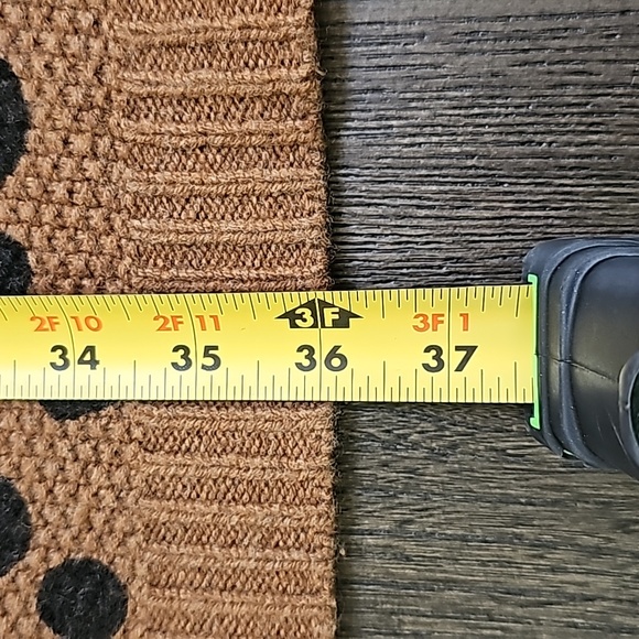 Madewell Black Brown Polka Dot Long Sleeve Wool Sweater Dress Size XS - Picture 11 of 15